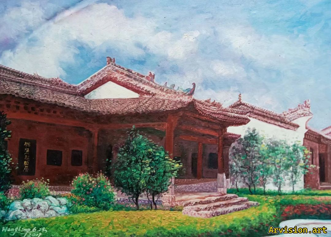 王琳油画故乡的云